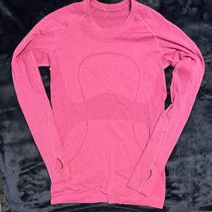 Lululemon Swiftly Raspberry Long Sleeve Shirt
